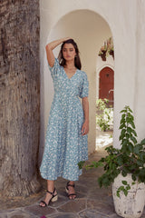 Sandra Button Front Maxi Dress