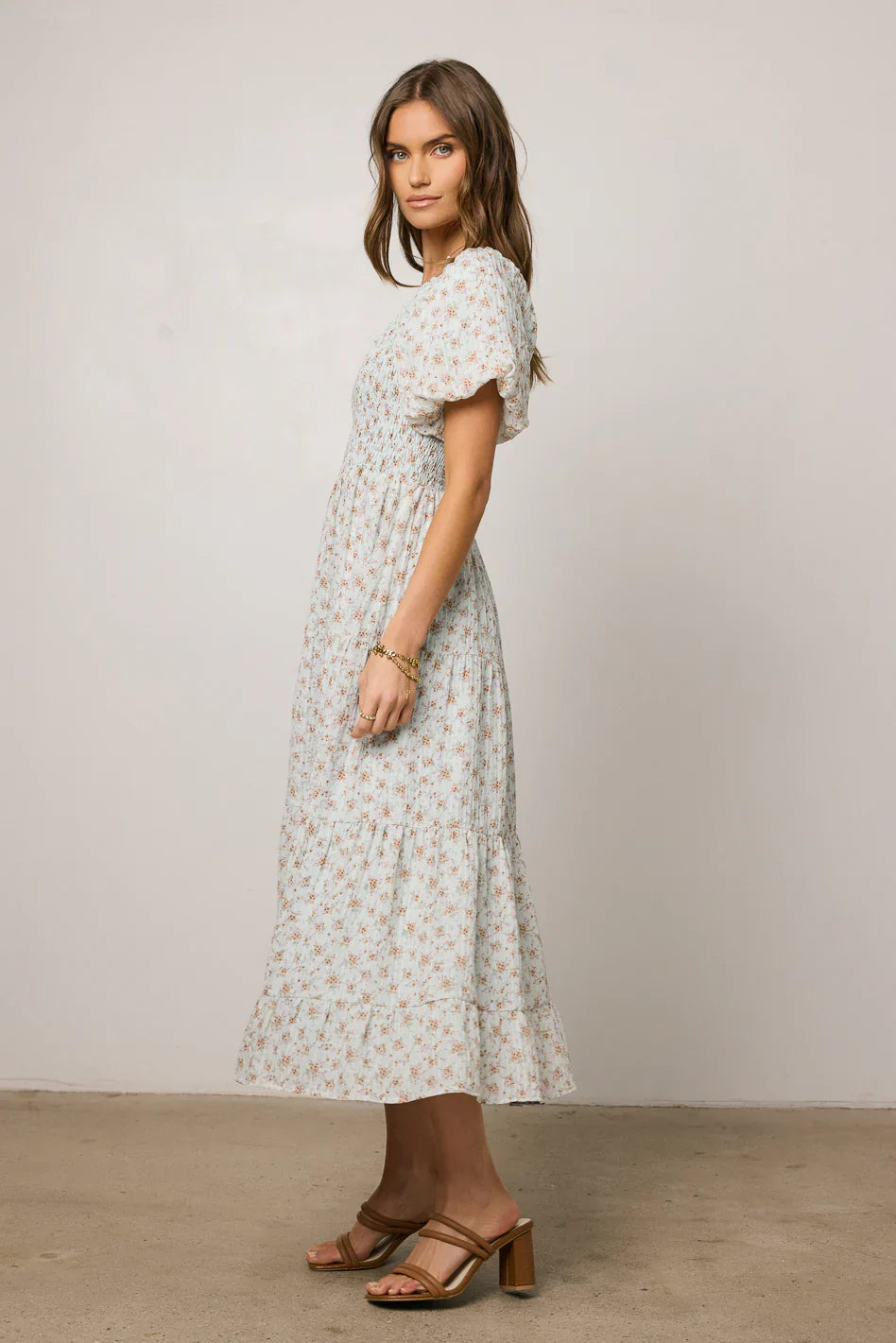 Asha Floral Midi Dress