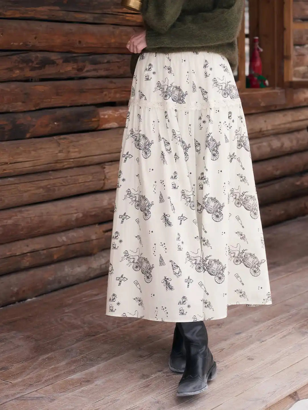Lea Retro 100% Cotton Skirt
