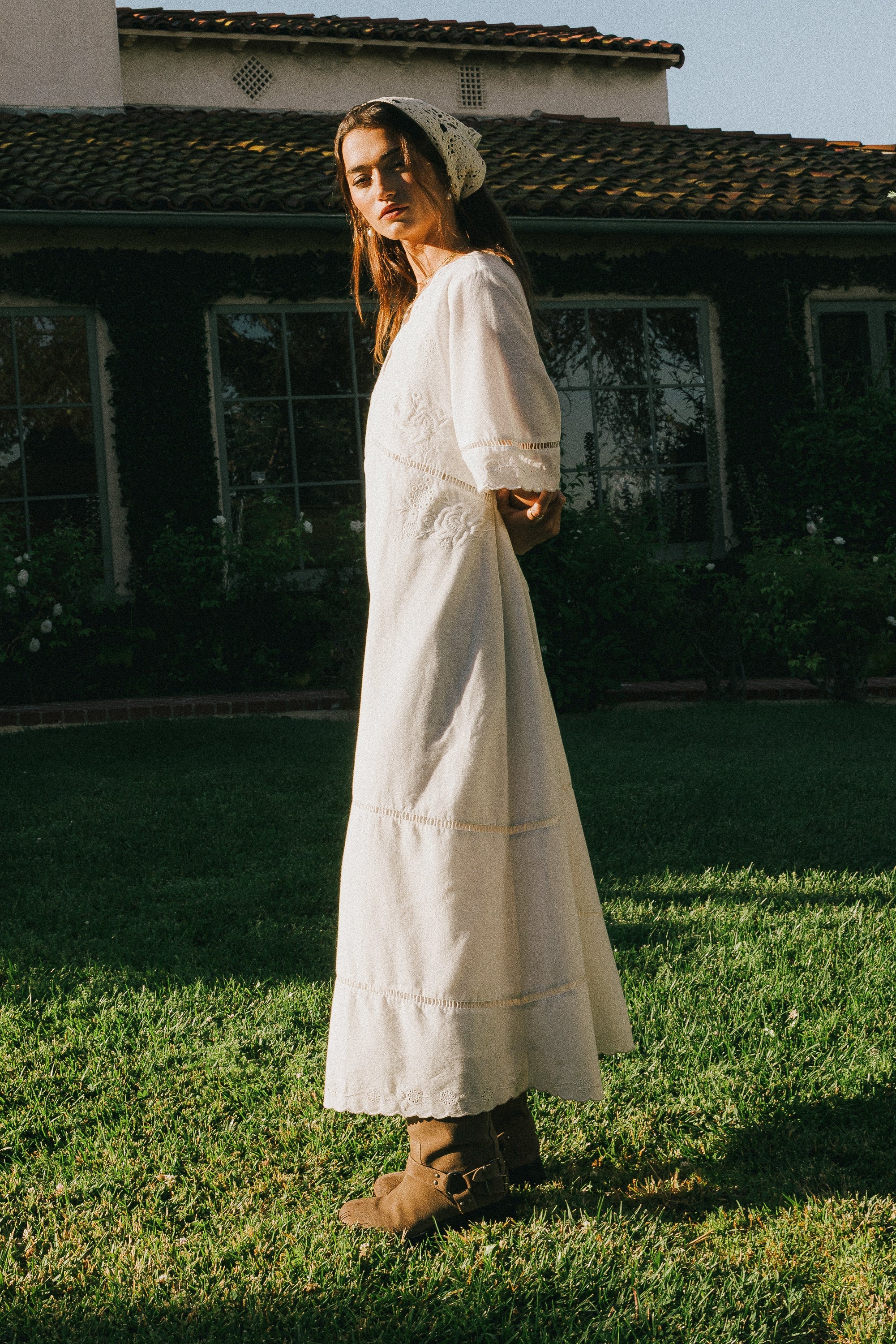 Paulina Embroidered Maxi Dress